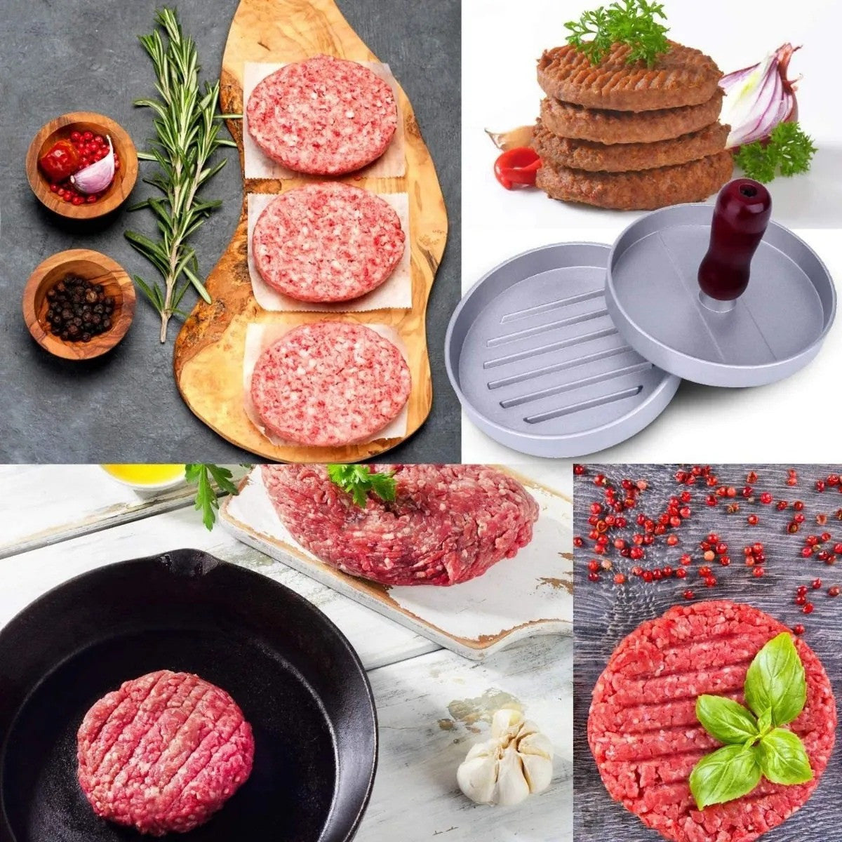 MOLDE PRENSA MANUAL PARA CARNE HAMBURGUE