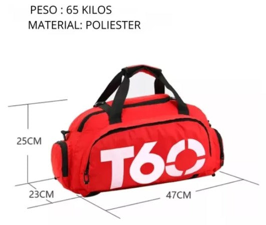 MALETA MORRAL IMPERMEABLE GIMNASIO T60