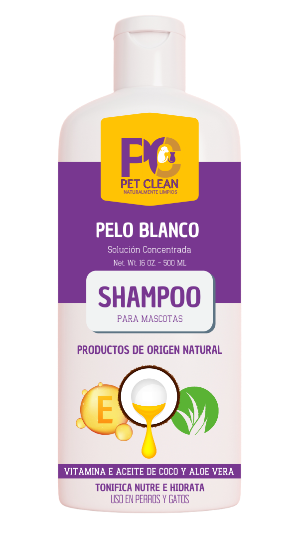 CHAMPÚ PARA MASCOTAS PELO BLANCO