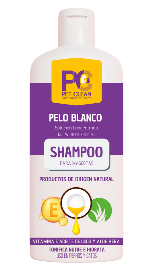CHAMPÚ PARA MASCOTAS PELO BLANCO