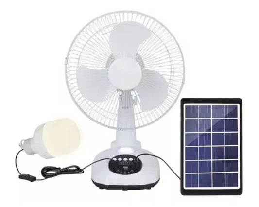VENTILADOR RECARGABLE + PANEL SOLAR