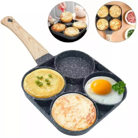 SARTÉN DE 4 PUESTOS PARA HUEVOS AREPAS